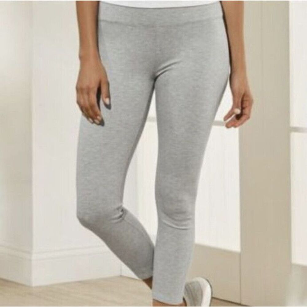 Soft Surroundings | M | Heather‎ Grey Knit Leggings